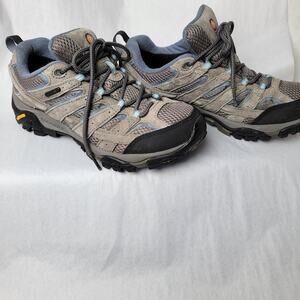 Merrell Brown and Blue Sneakers Rugged Outdoor Design